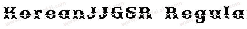 KoreanJJGSR Regular字体转换